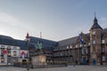 Empty street in old town in DÃÂ¼sseldorf, Germany. Royalty Free Stock Photo