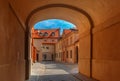 Empty street in the Old Town, Warsaw, Poland Royalty Free Stock Photo