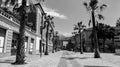 A empty street in riva del garda italy