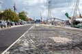 Empty street road in city with sky Royalty Free Stock Photo