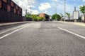 Empty street road in city with sky Royalty Free Stock Photo