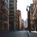 Empty street at Soho Manhattan New York