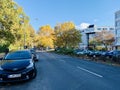 Empty streets during the COVID19 lockdown in Berlin Germany Royalty Free Stock Photo