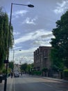 Empty streets of London during lockdown.