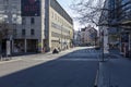 Empty streets in Munich, Germany, during the spring coronavirus outbreak