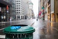 Empty streets of New York City during Coronavirus quarantine Royalty Free Stock Photo