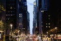 Empty streets of New York. Manhattan view. Royalty Free Stock Photo