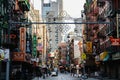 Empty streets of New York. Manhattan view. Royalty Free Stock Photo