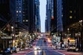 Empty streets of New York. Manhattan view. Royalty Free Stock Photo