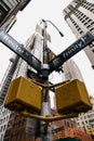 Empty streets of New York. Manhattan view. Royalty Free Stock Photo