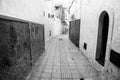 Empty streets of old town Rabat medina, Morocco Royalty Free Stock Photo