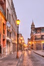 Early morning view of the streets of San Luis Potosi, Mexico