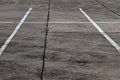 Empty streets with signs painted on in northern germany Royalty Free Stock Photo