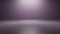 Empty studio backdrop with soft purple lighting and reflective floor Royalty Free Stock Photo