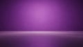 Empty studio room with smooth purple gradient background and reflective floor Royalty Free Stock Photo