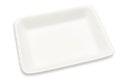 Empty styrofoam tray for packing food