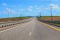 Empty suburban highway