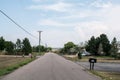 Empty suburban street