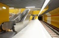 Empty subway station