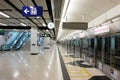 Empty subway station