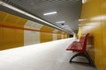 Empty subway station Royalty Free Stock Photo