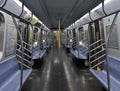 Empty Subway Train New York City Transportation MTA NYC