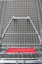 Empty supermarket shopping cart Royalty Free Stock Photo