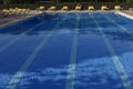 Empty swimming pool with clean water Royalty Free Stock Photo