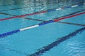 Empty swimming pool with lanes Royalty Free Stock Photo