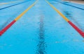 Empty Swimming Pool and rain