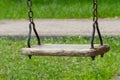 Empty swing at the playground Royalty Free Stock Photo
