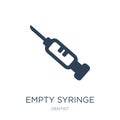 empty syringe icon in trendy design style. empty syringe icon isolated on white background. empty syringe vector icon simple and