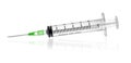 Empty syringe for injection isolated Royalty Free Stock Photo