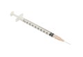Empty syringe isolated on white background Royalty Free Stock Photo