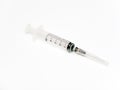 Empty Syringe with Needle Royalty Free Stock Photo