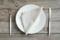 Empty table setting Royalty Free Stock Photo