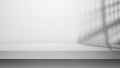 Empty table top with white concrete wall. Abstract pattern of concrete wall Royalty Free Stock Photo