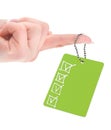 Empty tag with completed checklist Royalty Free Stock Photo
