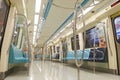 Empty Taipei Metro Car Royalty Free Stock Photo
