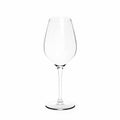 Empty tall clear wine glass.Isolated on white background.3D Rendering