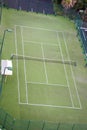 Empty tennis court