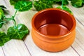 An Empty Terracotta Bowl