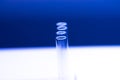 Empty test tubes close close-up Royalty Free Stock Photo