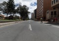 Empty 72th avenue during ciclovia sunday event at north city