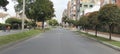 Empty 147th street at north city during bogota no car day