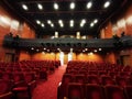 The empty theater hall - bright lights Royalty Free Stock Photo