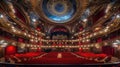 An Empty Theater With Red Curtains and Seats Royalty Free Stock Photo