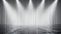 Empty Theatrical Stage With Dramatic Spotlights Royalty Free Stock Photo