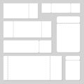 Empty ticket template vector design illustration Royalty Free Stock Photo