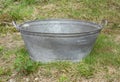 Empty tin bath Royalty Free Stock Photo